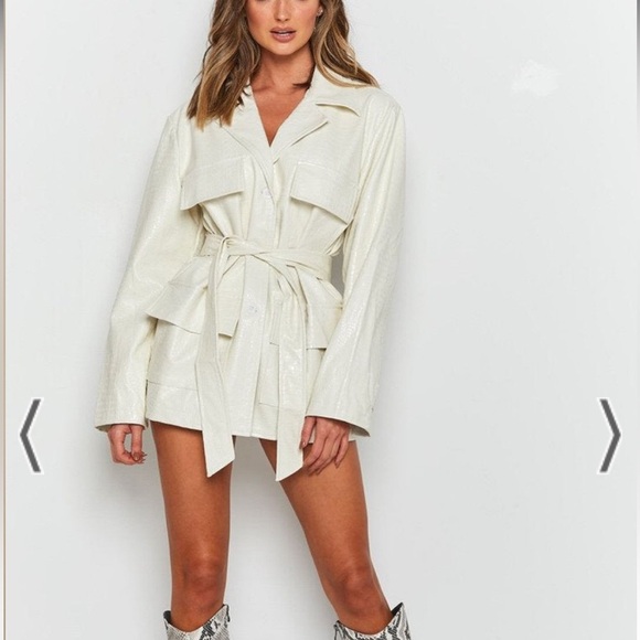 Lioness Crocodile Faux Leather Blazer/Dress - Picture 5 of 8